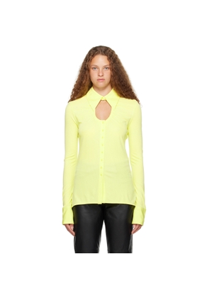 Proenza Schouler Yellow Proenza Schouler White Label Keyhole Shirt