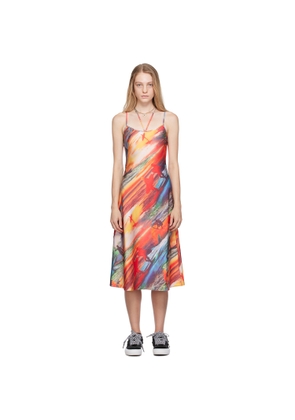 ERL Red Printed Midi Dress