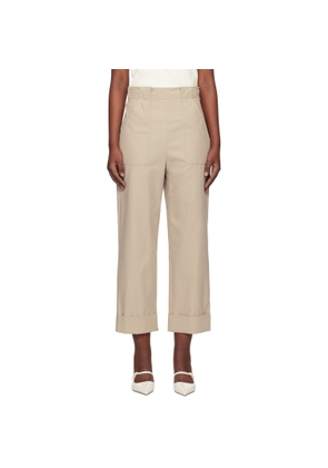 Max Mara Taupe Palio Trousers