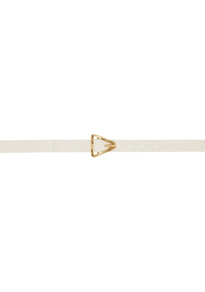 Bottega Veneta White Triangle Belt