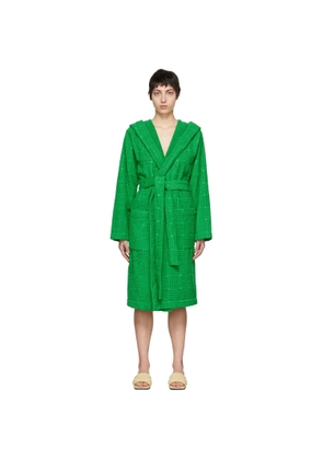 Bottega Veneta Green Intreccio Bath Robe