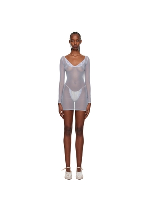 VAILLANT SSENSE Exclusive Blue Sheer Minidress