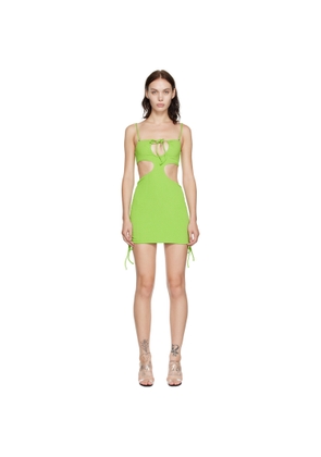 GUIZIO SSENSE Exclusive Green Minidress
