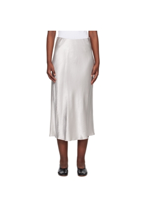 MM by Max Mara Silver Alessio Midi Skirt