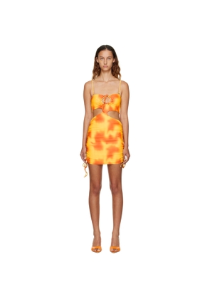 GUIZIO SSENSE Exclusive Yellow & Orange Minidress