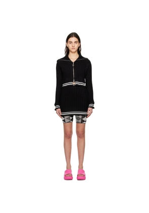 Theophilio Black Bad Gyal Sweater & Skirt Set