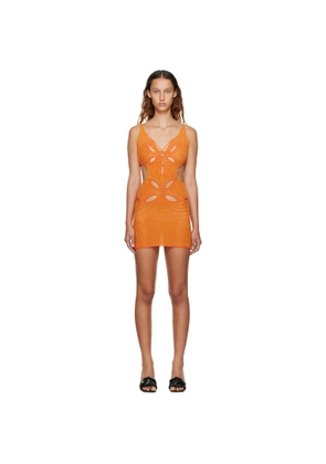GUIZIO SSENSE Exclusive Orange Minidress
