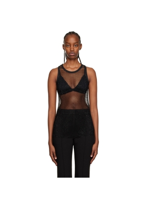 Olēnich Black Crewneck Tank Top