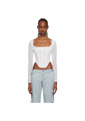 Miaou White Maude Long Sleeve T-Shirt