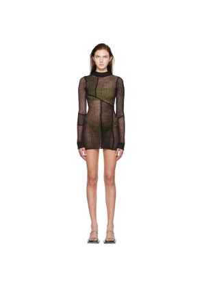 GUIZIO SSENSE Exclusive Brown Minidress