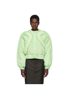 Stanley Raffington Green 3D Parametric Bomber Jacket