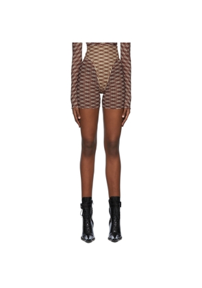 KNWLS Brown Scythe Shorts