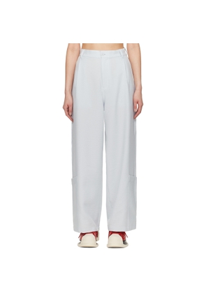 Y-3 Gray Sport Uniform Wide-Leg Trousers