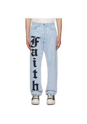 Faith Connexion Blue Printed Jeans