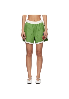 Bode Green Euro Gym Shorts