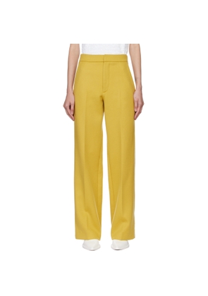 GAUCHERE Yellow Zip Trousers