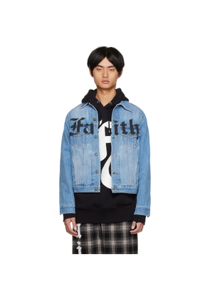Faith Connexion Blue Print Denim Jacket