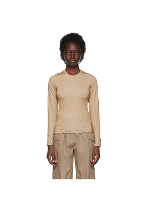 Rokh Brown Polyester T-Shirt