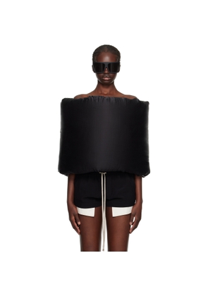 Rick Owens Black Donut Down Scarf