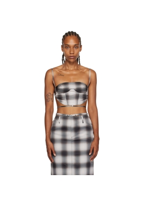 JUNEYEN Gray Check Tank Top