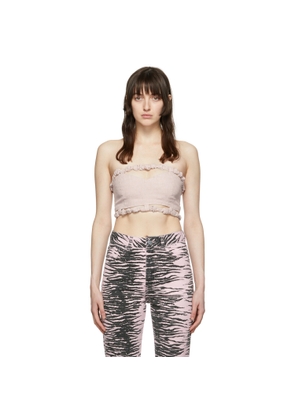 GANNI Purple Hemp Tube Top