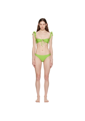 GUIZIO SSENSE Exclusive Green Mona Bikini