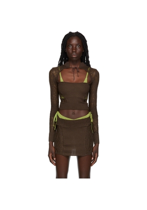 GUIZIO SSENSE Exclusive Brown Turtleneck