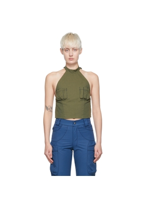 paria /FARZANEH Green Nausicaa Tank Top