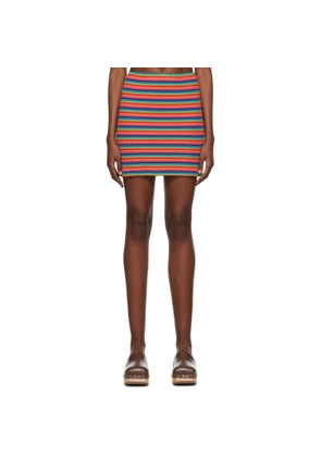 Anna Sui SSENSE Exclusive Multicolor Cotton Mini Skirt