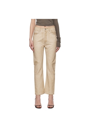 Rick Owens DRKSHDW Beige Hollywood VDD Jeans