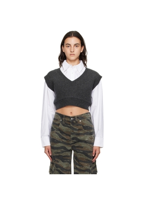 alexanderwang.t Gray & White Layered Shirt