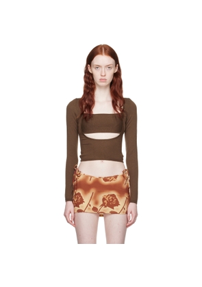 Miaou Brown Delphine Sweater