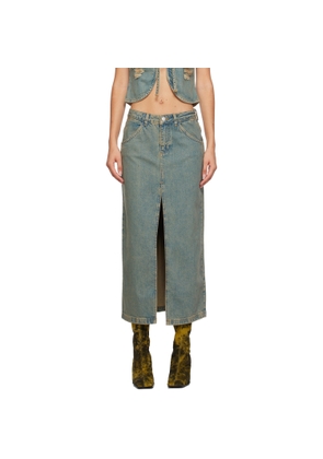 Miaou Blue Rowan Denim Maxi Skirt