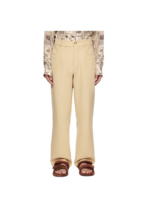 Nanushka Off-White Savi Baggy Trousers