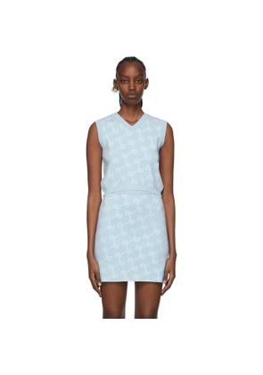 Rokh Blue Viscose Vest