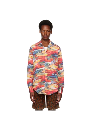 ERL Red Printed Shirt