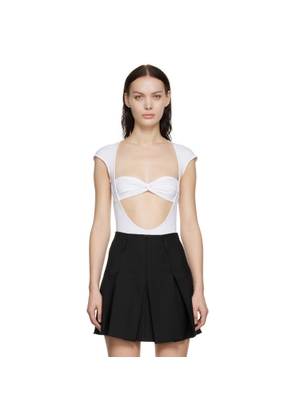 Beaufille SSENSE Exclusive White Baes Bodysuit