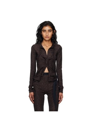 Ottolinger Brown Double Closure Rib Cardigan