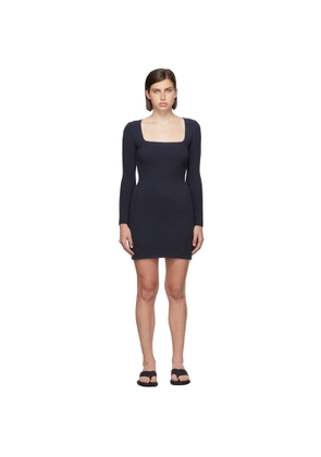 Nanushka Navy Leah Dress