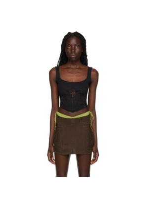 GUIZIO SSENSE Exclusive Black Tank Top