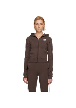 Ottolinger Brown Fitted Zip Hoodie