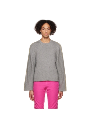 Eckhaus Latta Gray & Off-White Ash Sweater