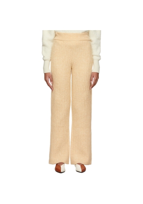 Nanushka Beige Wool Shad Lounge Pants