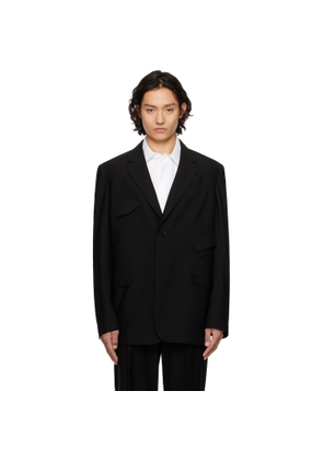 Feng Chen Wang Black Multi Slash Blazer