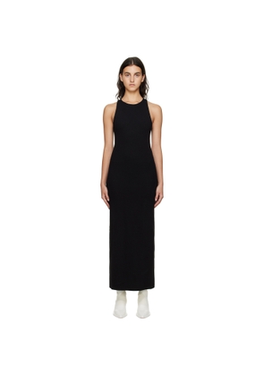 GAUCHERE Black Ribbed Midi Dress