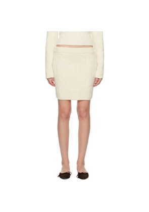 Nanushka Off-White Azra Miniskirt