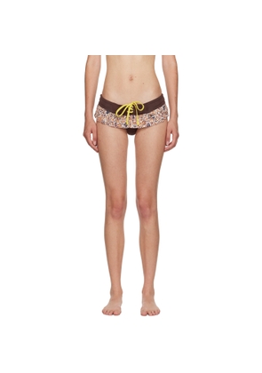 Juliet Johnstone Brown Lace-Up Bikini Bottom