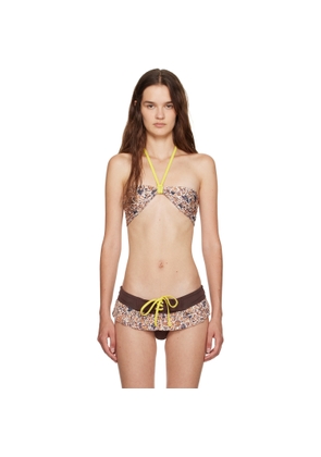 Juliet Johnstone Brown Halter Bandeau Bikini Top