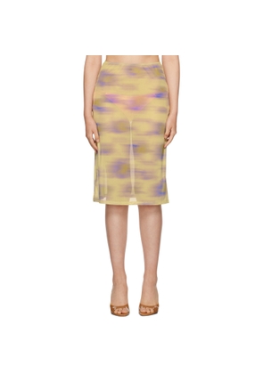 BINYA Yellow Coco Midi Skirt
