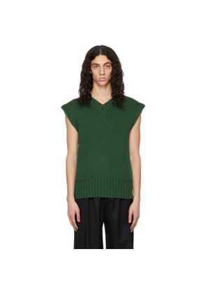 ANDREĀDAMO Green Layered Back Vest